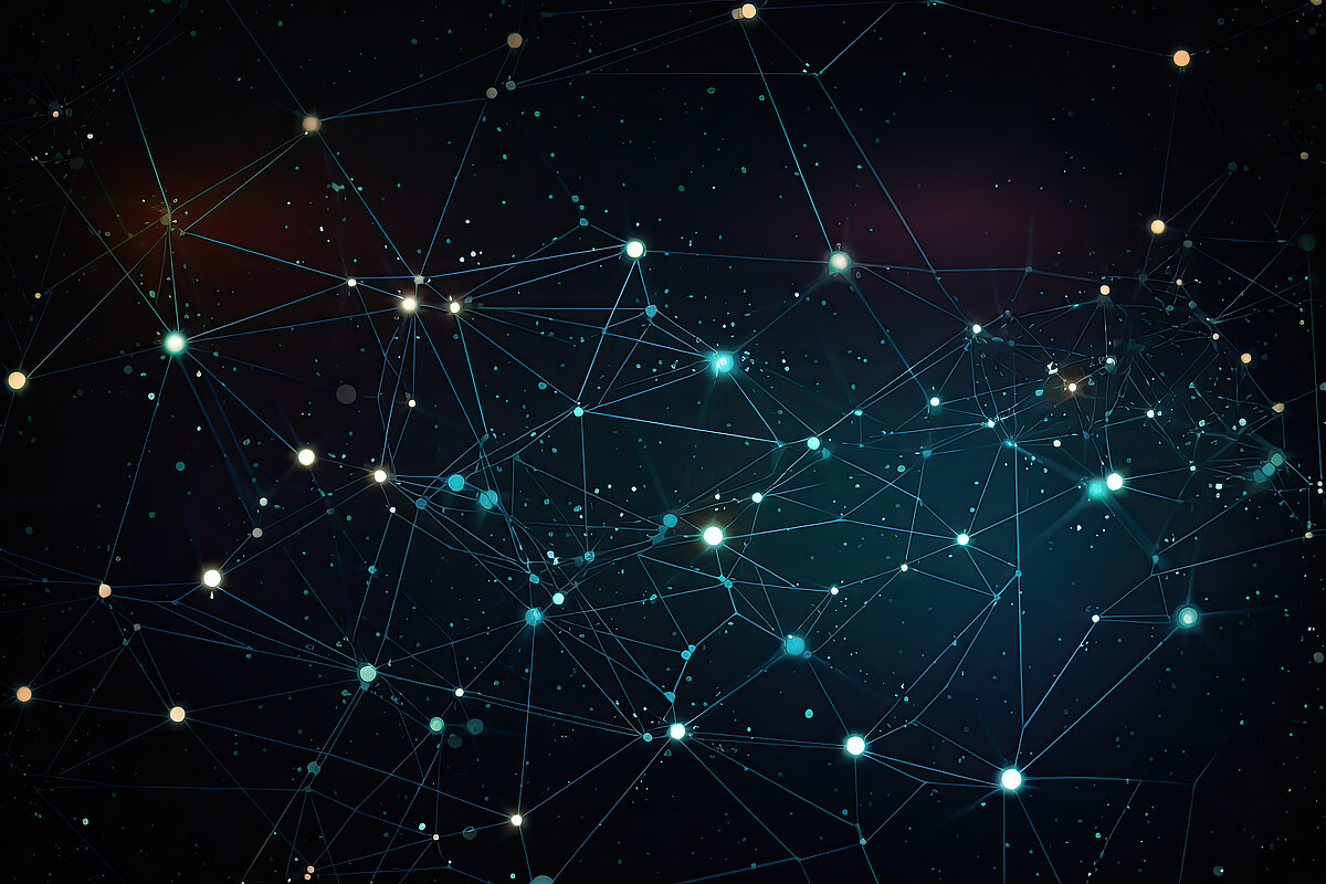 Technology Network Background connection cyber space. Ai generative